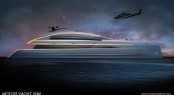 50m motor yacht concept by Motion Code Blue design studio