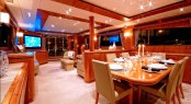 Annabel II - the dining and saloon Annabel II - the dining and saloon