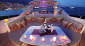 Enjoy an evening on the Top Deck of Motor Yacht TOLD U SO while cruising the Malidves in the Indian Ccean