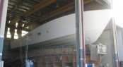 The new 23m motor yacht 75 Enclosed Flybridge hull is the largest ever built at the Riviera facility