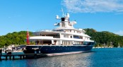 245&Acirc;&acute; charter yacht LEANDER at Antigua Charter Yacht Show 2011 - Credit Ted Martin