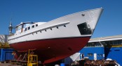 27m sailing yacht Giriz II on the hardstand