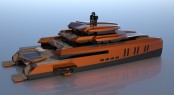 52m catamaran yacht EVA by Misha Merzliakov