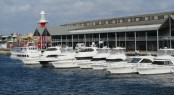 A fleet of 15 Riviera yachts ventured into the Port River for the inaugural Riviera Owners Club Christmas Party