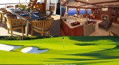 Imagine superyacht Stargazer as your floating golf clubhouse Imagine superyacht Stargazer as your floating golf clubhouse