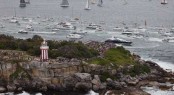 Spectators watch the fleet from South Head Photo D. Foster