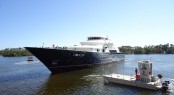 Superyacht New Horion by Trinity Yachts just launched and on the Water