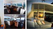 60ft Gunboat catamaran Phaedo with lighting design by I3D