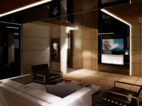 Luxurious interior on board 190´ super yacht Egeria