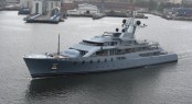 Super yacht Pacific in Harbour of Kiel - Photo courtesy of Ferdinand Rogge