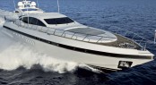 The luxury yacht Mangusta 92