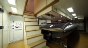 Yacht tender garage on Navetta 43 motor yacht Lady Trudy Yacht tender garage on Navetta 43 motor yacht Lady Trudy