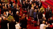 150 members of the Royal Southern Yacht Club toast its Patron H.R.H. Prince Philip Duke of Edinburgh at yesterday’s Patron’s Lunch held at Buckingham Palace. Credit M. Austen