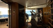 Active relaxation in the fully equipped Technogym aboard Quinta Essentia