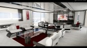 Initial concept for the 55m Heesen yacht Quinta Essentia project by Ken Freivokh - Main Saloon