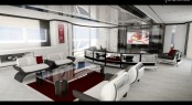 Initial concept for the 55m Heesen yacht Quinta Essentia project by Ken Freivokh - Main Saloon