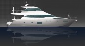 New Johnson 65 enclosed flybridge motor yacht from Dixon Yacht Design