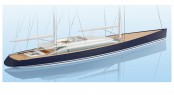 Phillipe Briand designed 174´ Flybridge Ketch Sailing Yacht