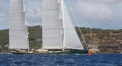 RORC Caribbean 600, 2012. Sailing yacht Hetairos finishes on Wednesday 22nd February. Photo CreditTim Wright/Photoaction