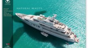 Super yacht RoMa seen in all her splendour under a Caribbean sun in Antigua