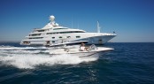 Superyacht PEGASUS V (ex PRINCESS MARIANA) -  Main Shot Running with tender