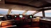 The 35.5m superyacht Cinque Wheelhouse The 35.5m superyacht Cinque Wheelhouse