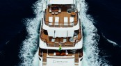 The 36.90m superyacht Domani - view from above The 36.90m superyacht Domani - view from above