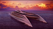42m Superyacht Ocean Supremacy at Sea