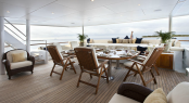 Bridge Deck Aft - Luxury charter yacht Noble House