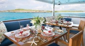 Christensen charter yacht LADY JOY - Al Fresco Dining