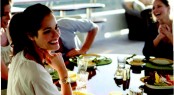Enjoying breakfast aboard luxury superyacht UNBRIDLED