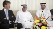 (L-R) Erwin Bamps, Mohammed Alshaali, Saeed Hareb (L-R) Erwin Bamps, Mohammed Alshaali, Saeed Hareb