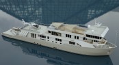 Charter yacht SuRi currently under refit