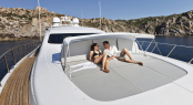 Relaxing aboard Mangusta 92 yacht Relaxing aboard Mangusta 92 yacht