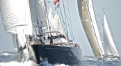 Sailing yacht Parsifal III at the St Barth's Bucket