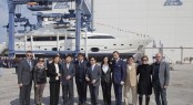 The launch of the Ferretti Custom Line 112 motor yacht NEXT
