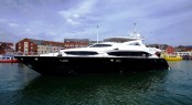 34m charter yacht Black and White by Sunseeker
