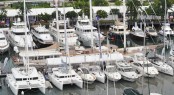 Aerial shot of the Singapore Yacht Show 2012