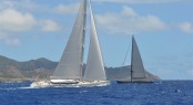 Dubois designed sailing yachts at the 2012 St. Barth's Bucket Regatta 