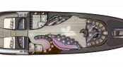 Jasmine superyacht - view from above