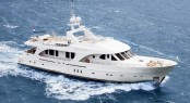 Moonen 97 motor yacht cruising in the North Sea.