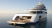 PROJECT LIGHT superyacht - rear view