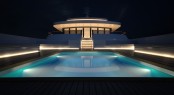 Superyacht PROJECT LIGHT Swimming Pool by night