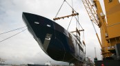 The launch of the 45m charter yacht OURANOS by Admiral Tecnomar Group