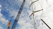 Destepping of the world&acirc;��s largest mast of the 75.2m sailing yacht M5 (ex Mirabella V)