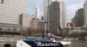 70ft race yacht Maserati before leaving NYC