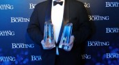 Royal Hong Kong Yacht Club General Manager, Mark Bovaird collects both awards