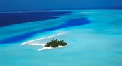 Aerial Rihiveli Sunrise Island