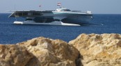 Catamaran yacht MS Turanor PlanetSolar in the Red Sea
