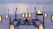 Dusit Thani Maldives beach pit dining
